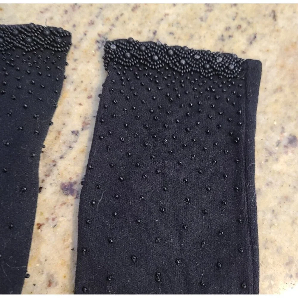 New? Vintage One Size Black Nylon Stretch Formal 8